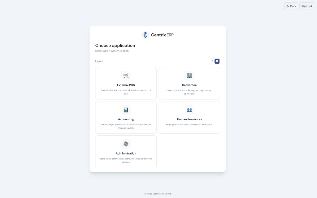 Choose application